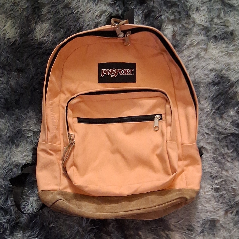 Jansport Coral Backpack with Tan Accents